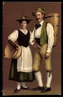 Schweiz, Vignerons vaudois, Liebespaar i