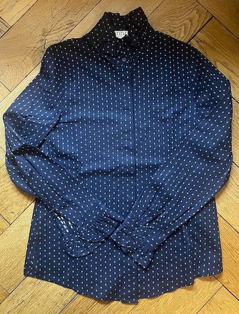 Claudie Pierlot Bluse, dunkelblau, Gr. S, wie NEU