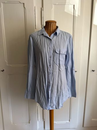 Longbluse hellblau L