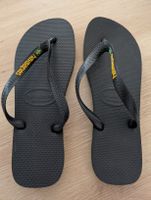 Schwarze Havaianas Flip Flops, Grösse 43-44, Neu