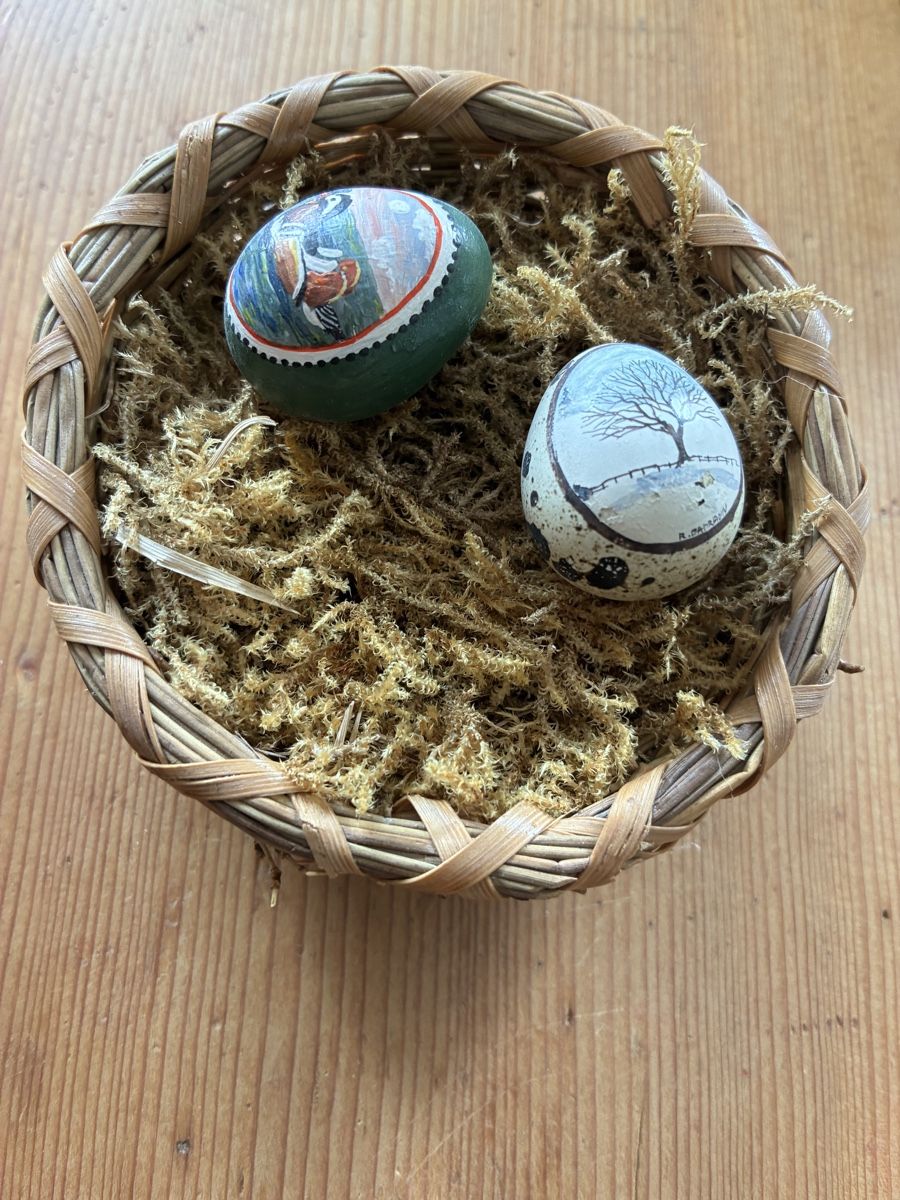 Tutte le decorazioni: Bemalte Vogeleili mit Nest – Usato da Urnäsch venduto da schneewittli. 4