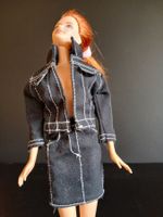 Barbie Kleidung 2-tlg Set Jeans Rock & Jacke ca. 1995