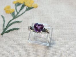 NEW - S925 Amethyst Ring (Adjustable)