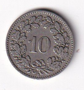Tutti le monete: 10 Rappen 1914 rar – Usato da Neuchâtel venduto da karlpierrino 1