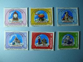 2000 Dauermarken Souvenirs 990 bis 995 ET Vollstempel