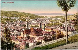 ST.GALLEN - Generalansicht (im Sommer) ca. 1915 (SG)