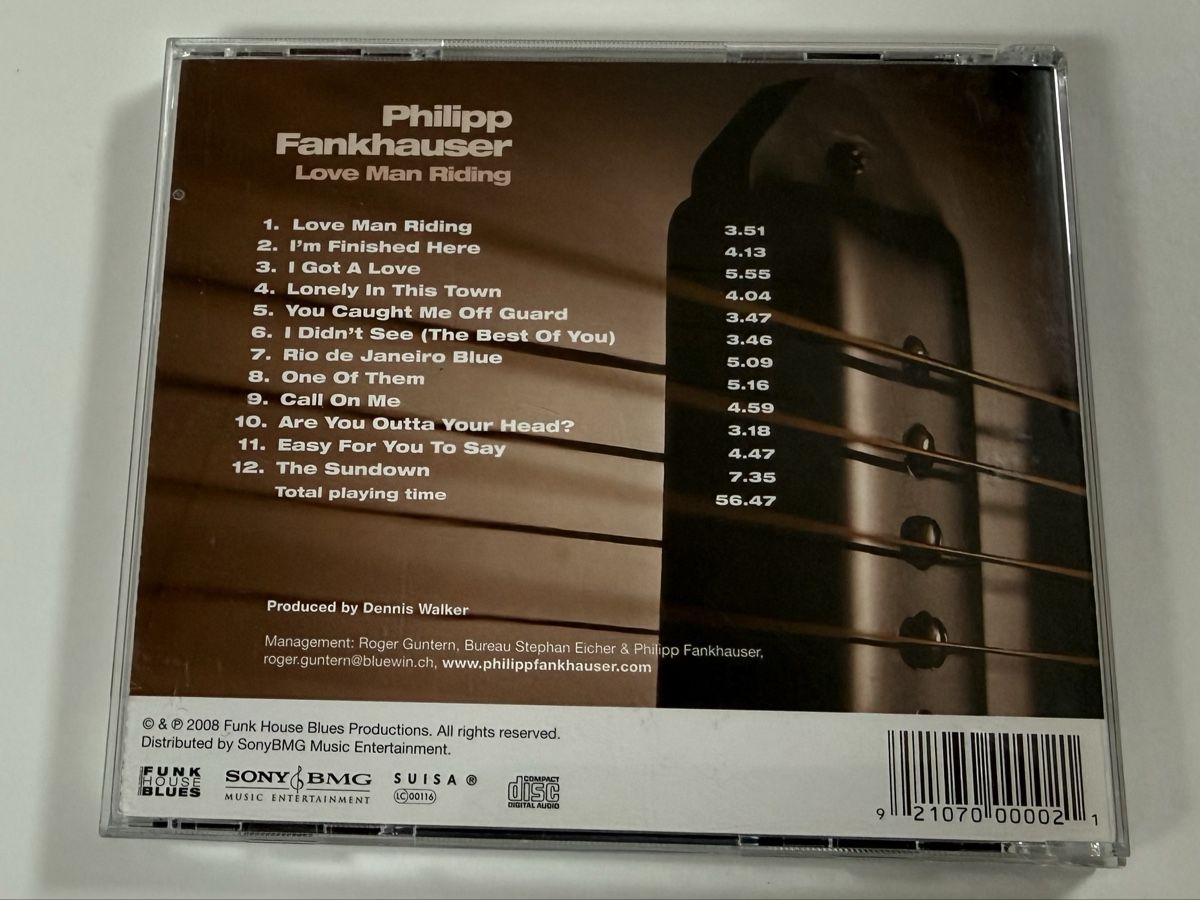 CDs: Philipp Fankhauser - Love Man Riding CD – D'occasion à Oberried Brienz par Chyara 1