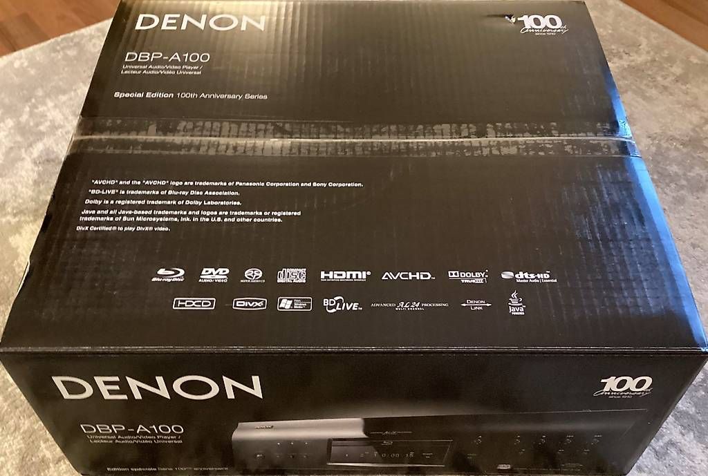 Denon Multimediaplayer & Streamer: Denon DBP-A100 Blue-Ray Player Schwarz Fabrikneu – Neu und originalverpackt aus bottighofen von mar_j5gb 1