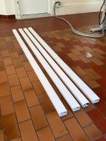 4x Kabelkanal weiss 200x6x4cm
