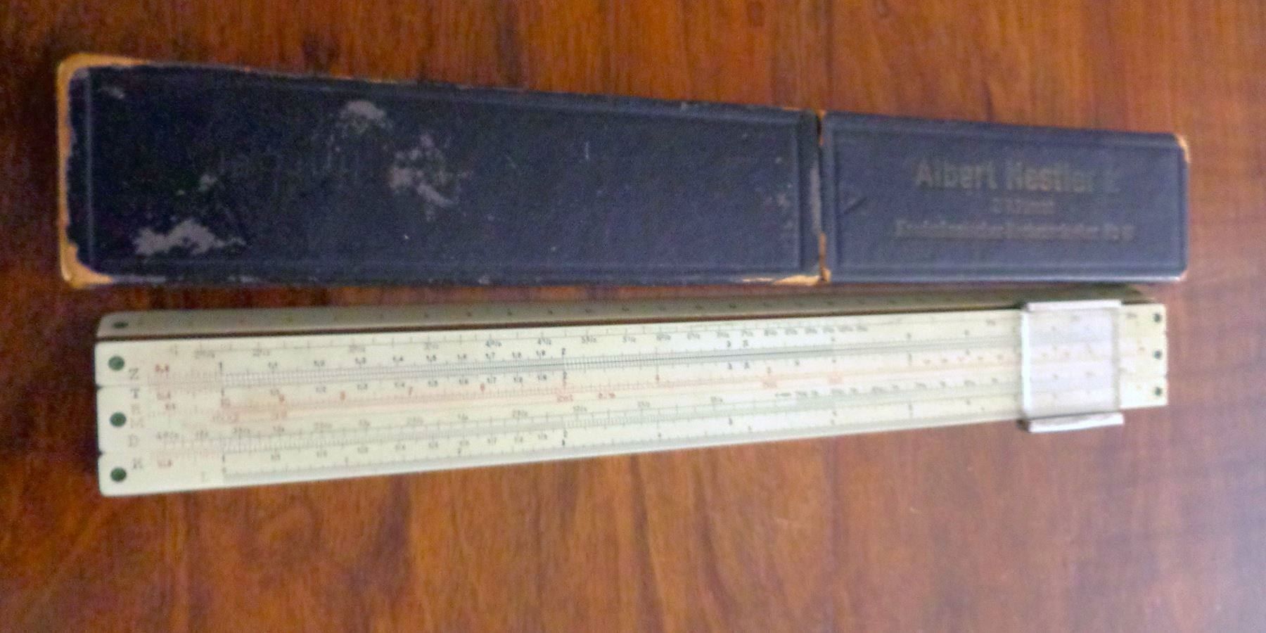 Taschenrechner: Rechenschieber Albert Nestler A.G Nr.40 – Gebraucht aus Wädenswil von  1