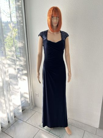 Elegant Evening Dress by Ralph Lauren, Size 6, Navy 💃