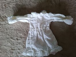 Süsses,altes,Vintage Puppenkleidchen aus Baumwolle & Spitzen