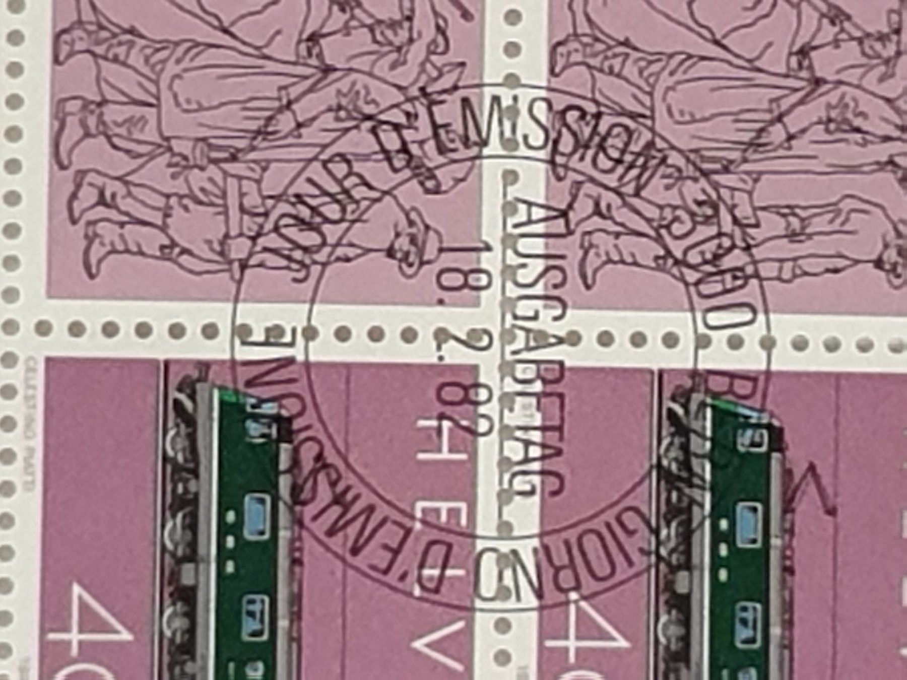Tutti i francobolli: (141)100 Jahre Gotthard-Bahn im Bogen ET – Usato da Schwarzhäusern venduto da Inot3 7