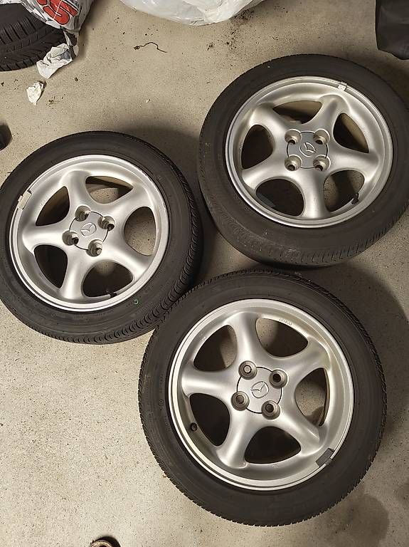 Felgen: MX5-NB Original Felgen mit Reifen – Gebraucht aus Lachen SZ von Nw8240 1