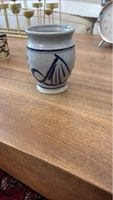 Keramik Vase, Vintage Design, Deko, Blau Weiss, Top Zustand