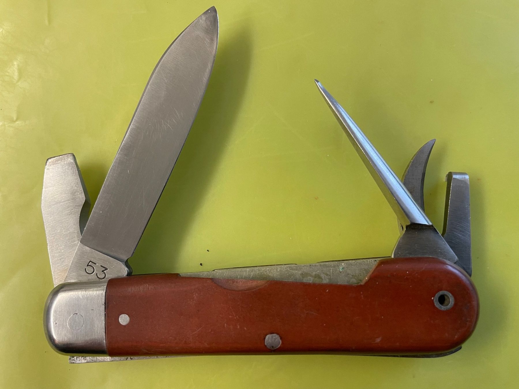 Schweizer Armee Taschenmesser: Couteau Elsener  E'dition 1953 – Gebraucht aus Lenggenwil von swissbrooker 2
