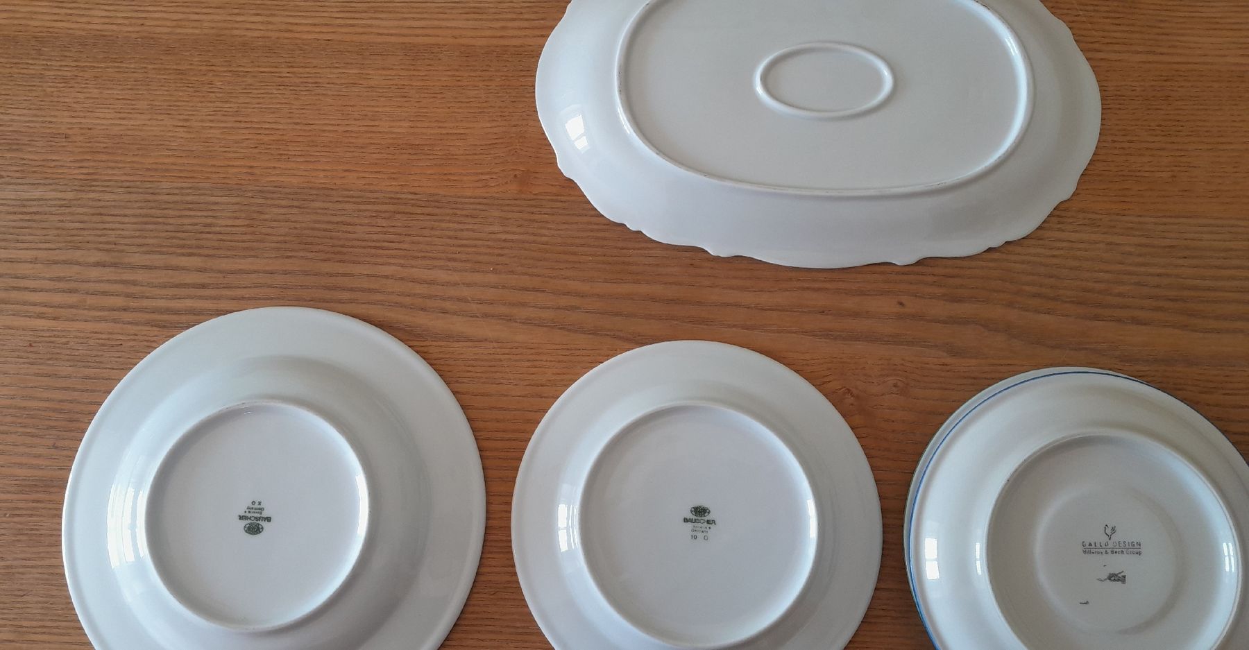 Teller: Diverse Teller mit Servierplatte – Gebraucht aus Adlikon b. Andelfingen von Kraemse 4