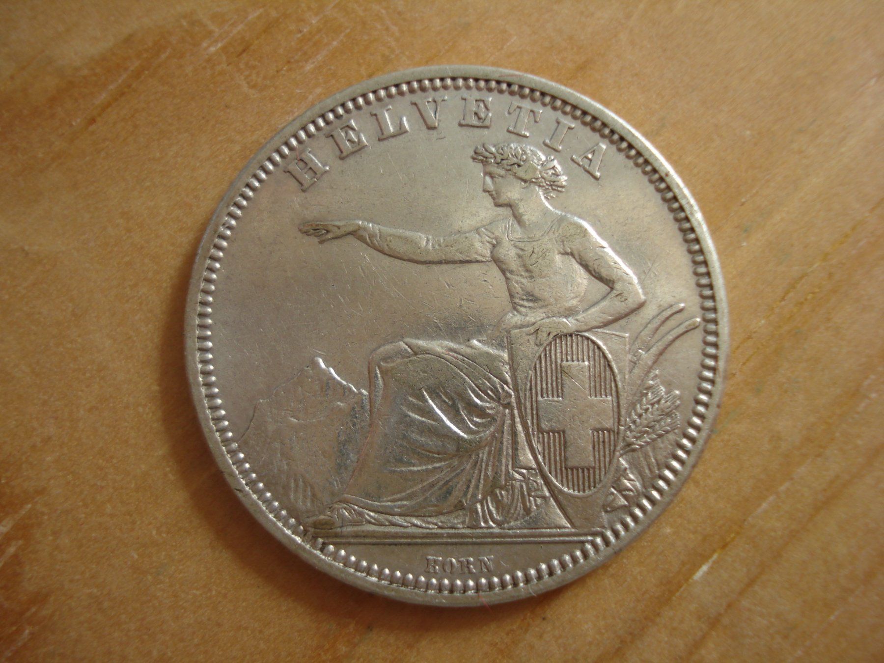 Tutti le monete: (P) 1 Franken 1861  UNZ- – Usato da Erlach venduto da Net-Coins 1