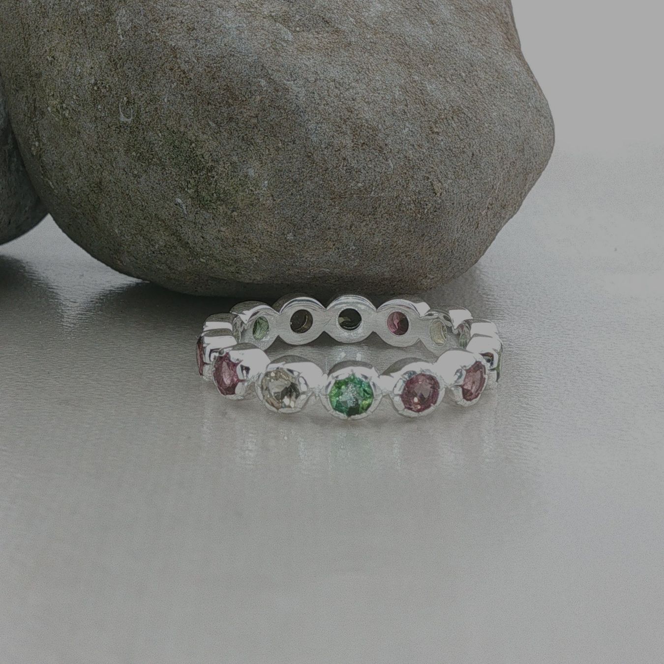 Olga Ribler Anelli: Ring 925 Sterling Silber mit Turmalinen Grösse 55 – Nuovo (secondo la descrizione) da Luzern venduto da Schmuckoutlet 6