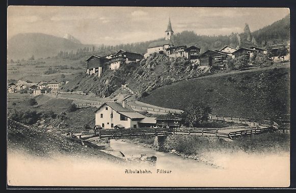 Cartoline postali: Filisur /Albulabahn, Gesamtansicht von e – Usato da Berlin venduto da bartko-reher