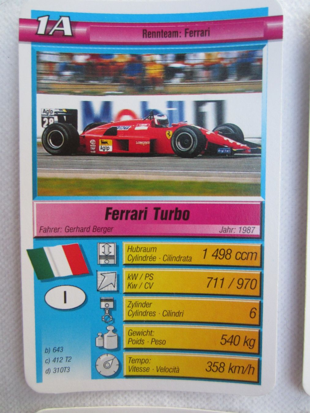 Giochi: Quartett Pole Position Formel 1 F.X. Schmid – Usato da Sursee venduto da Tschiger 5