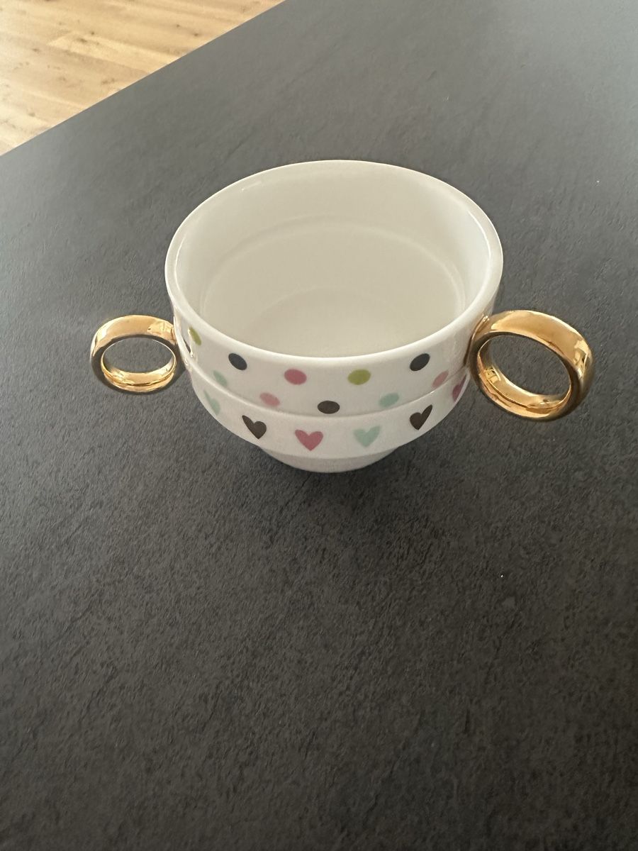 Tasses: 2er Set Tassen mit goldenem Griff – Neuf (Voir description) à Muri AG par LON2o11 1