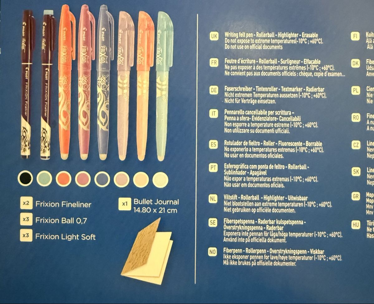 Pilot Penna & Evidenziatori: Pilot FriXion Set, radierbare Stifte, Bullet Journal 46 – Nuovo e nell'imballaggio originale da Riniken venduto da Chippie222000 1