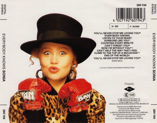 CDs: Sonia - Everybody Knows – Gebraucht aus Bionnens von Meg011 1