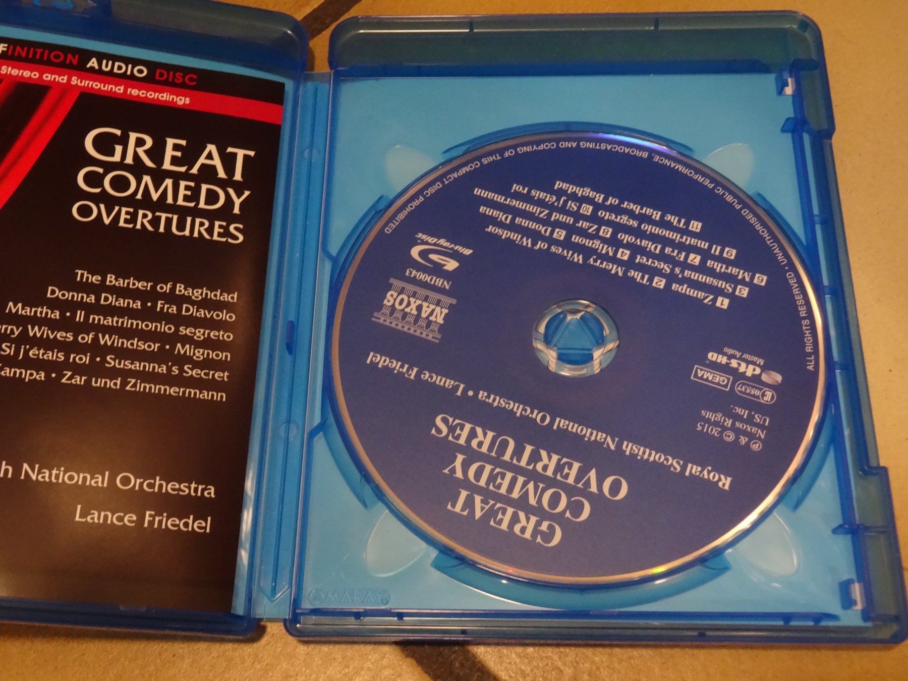 Tous les DVDs: Blu-ray Great Comedy Overtures Naxos – D'occasion à Olten par Disc-Ausverkauf 1