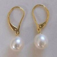 8-9mm Natural White Akoya Cultured earrings