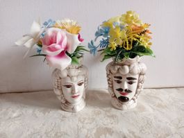 2 Herzige Mini Vasen Dame & Herr Marke: Giardini di Marza