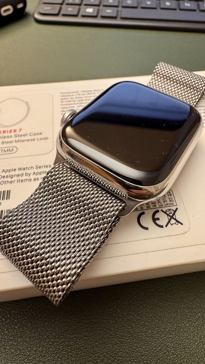 Apple Smartwatch: Apple Watch Edelstahl Series 7 41mm Silver Milanese Loop – Usato da Wolfwil venduto da HerrZg 2