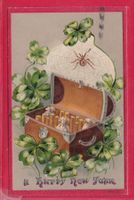 PRÄGEKARTE, A HAPPY NEW YEAR, 29.12.1909