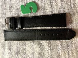 Echt  Lederband Schwarz 22 mm