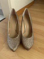 Damenschuhe Pumps goldfarben Grösse 39  Glitzeroptik