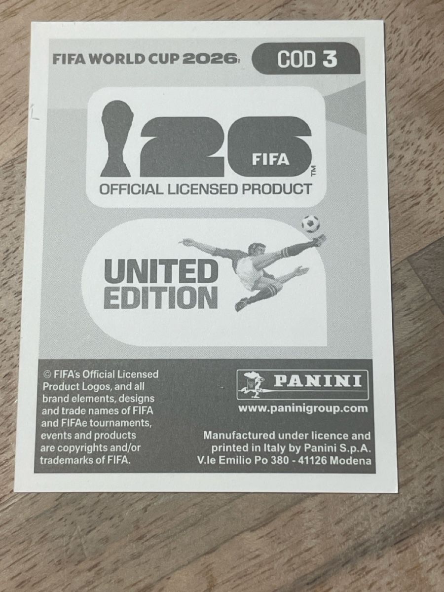 Panini Carte collezionabili: FIFA WM 2026 Sticker Aaron Wan-Bissaka COD 3 – Nuovo e nell'imballaggio originale da Fällanden venduto da Permarco 1