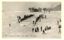 Leysin  VD   -  Concours de Skis  -  Une pelle  /  Skirennen