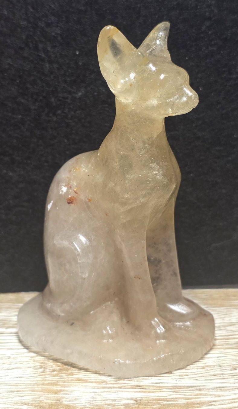 Mineralien & Heilsteine: Quarz Sphinx Katze 127g – Neu und originalverpackt aus Matzingen von Shay_Crystalz