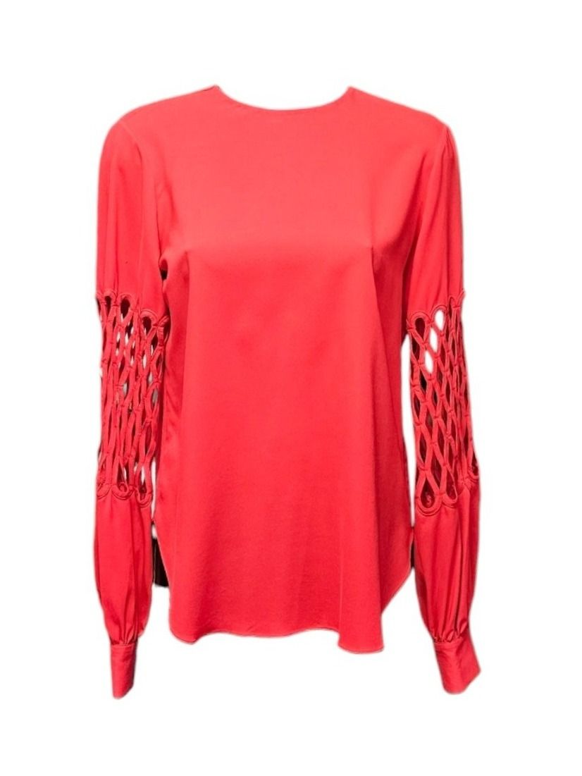 Blusen: Oscar de la Renta Seiden Bluse – Gebraucht aus Zürich von finesse.shop