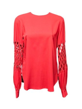 Oscar de la Renta Seiden Bluse