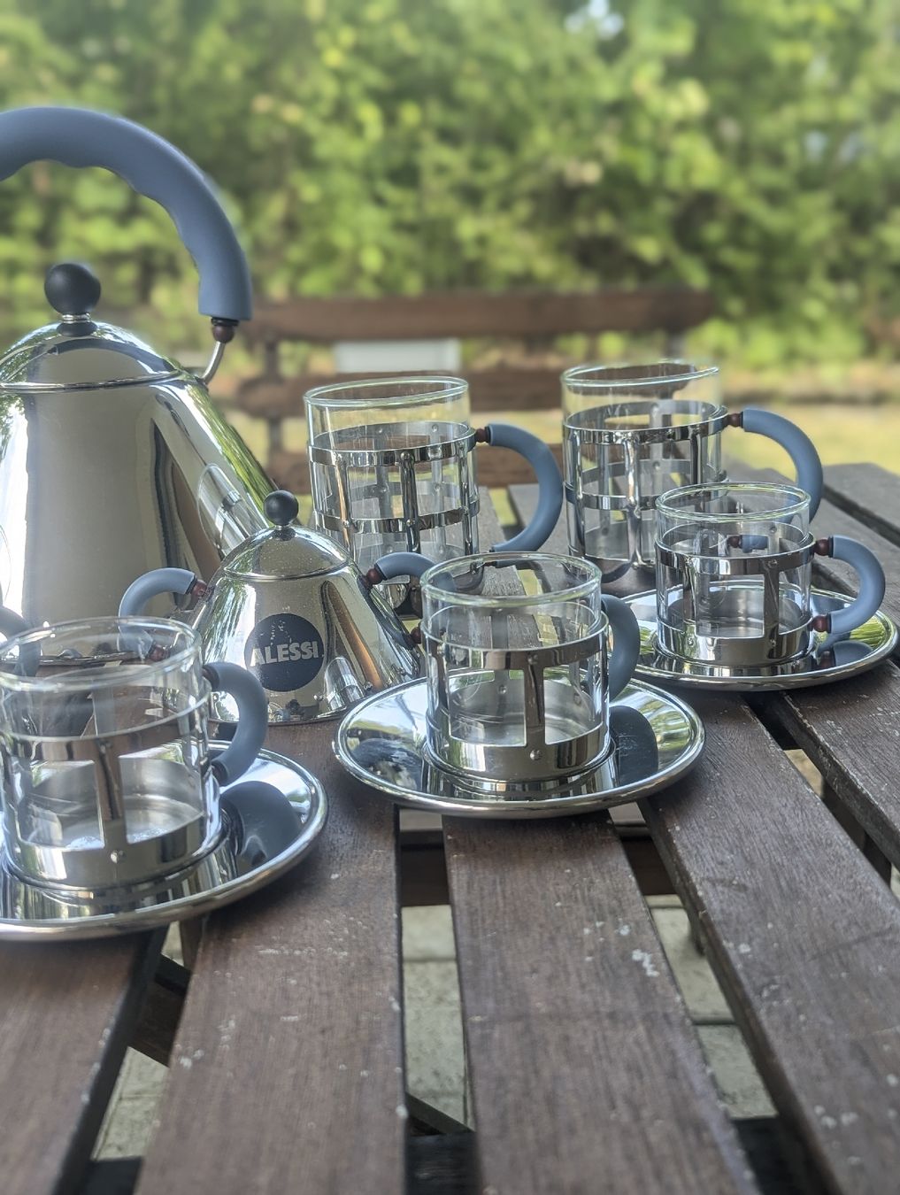 Alessi Services de table: Alessi Michael Graves Blue Tea & Coffee Set  – D'occasion à Erlinsbach SO par Meytalien 4
