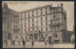 AK Lausanne, Hotel Gibbon, 1912