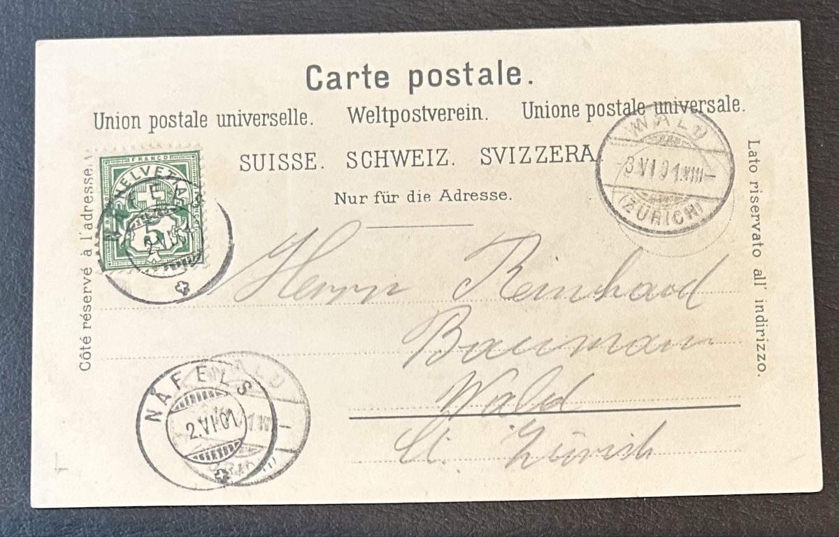 Cartoline postali: Gruss aus Näfels Litho  – Usato da Horw venduto da Tellbub 1