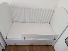 IKEA GONATT Kinderbett inkl. Matratze & Rausfallschutz