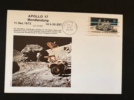 Appolo 17 Mondlandung Sonder- Brief 1972  (P859)