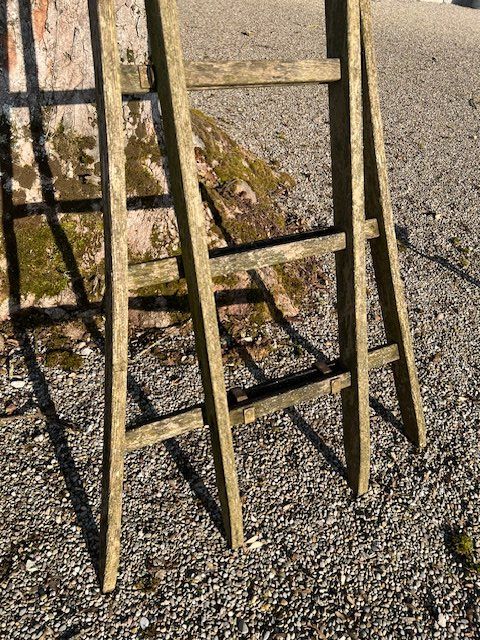 Scale: Schöne, alte Holzleiter – Usato da Winterthur venduto da woodenhiller68 5
