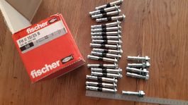 Fischer Bolzenanker FH II 10/25 B M5, 19 Stk. +5Stk M10X60