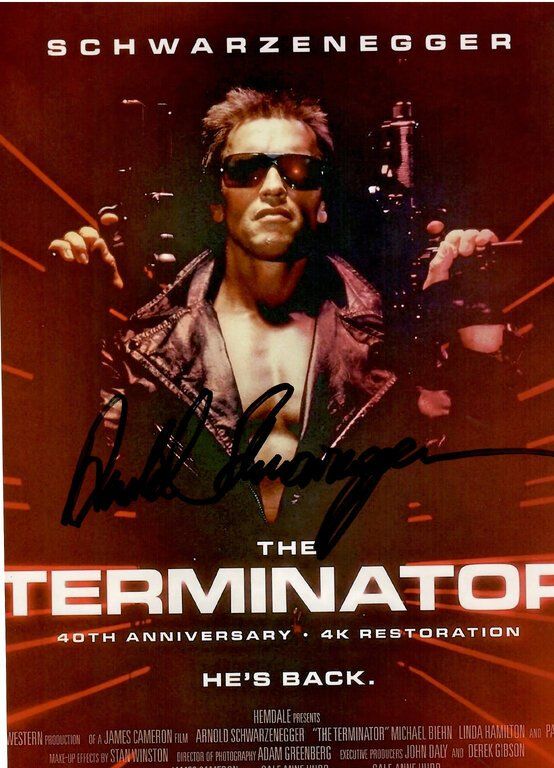 Autografi: THE TERMINATOR Arnold SCHWARZENEGGER / TOP AUTOGRAMM – Usato da Egg b. Zürich venduto da Dbunny