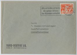 1950 Firmenbrief von Sack-Service AG Basel