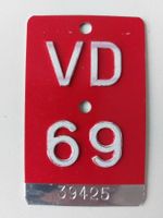 Velonummer VD 69 plaque Velo